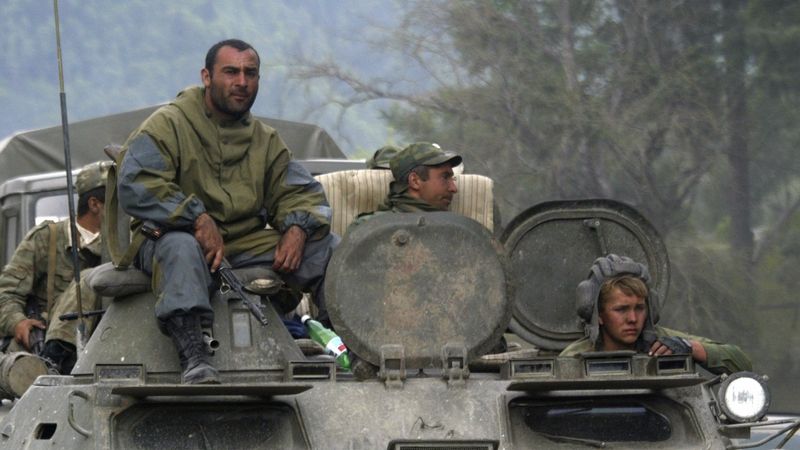 Ruští vojáci v Jižní Osetii