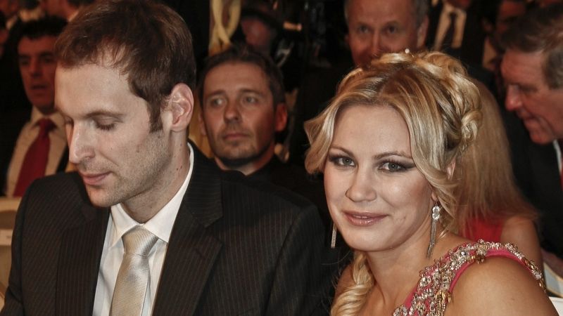 Petr Čech s manželkou Martinou