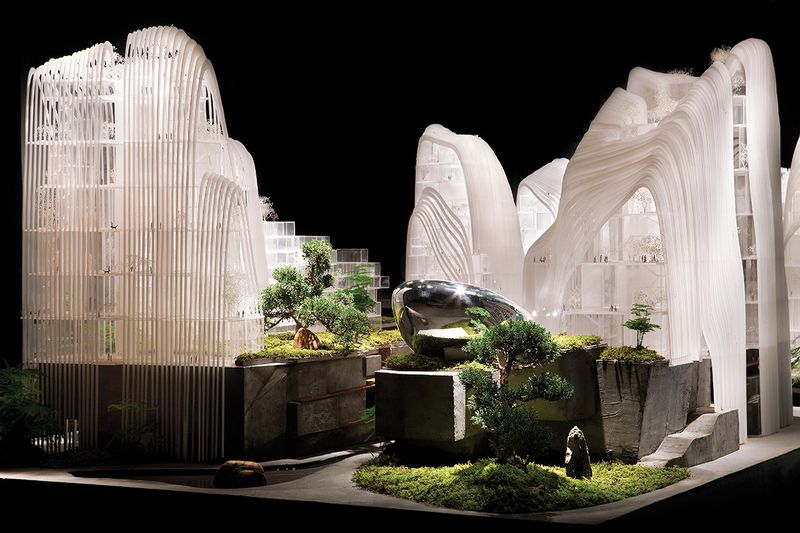 Model projektu, jenž mají návštěvníci Benátského architektonického bienále možnost obdivovat.