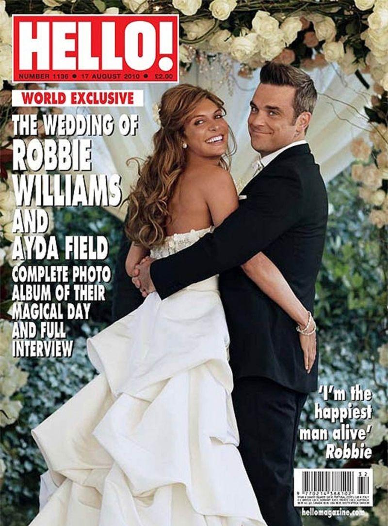 Ayda Fieldová a Robbie Williams na obálce časopisu Hello!