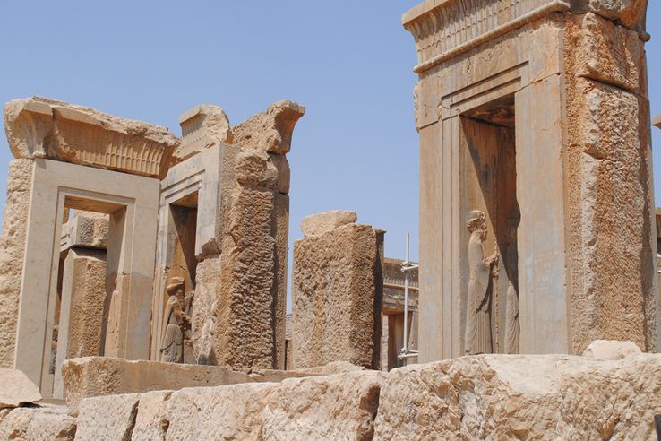 Pozůstatky po královských palácích v Persepolis