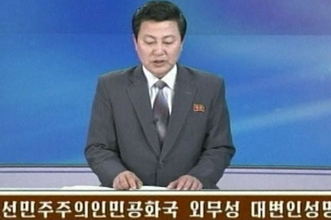 Severokorejský moderátor informoval o jaderném útoku na USA
