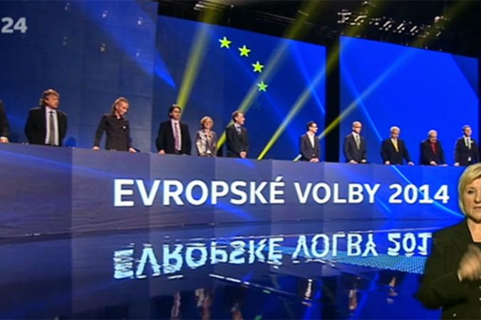 Lídři českých politických stran pro volby do Evropského parlamentu v debatním pořadu České televize