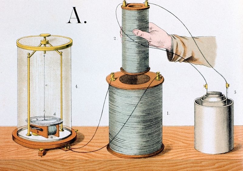 Faradayův pokus s elektromagnetickou indukcí