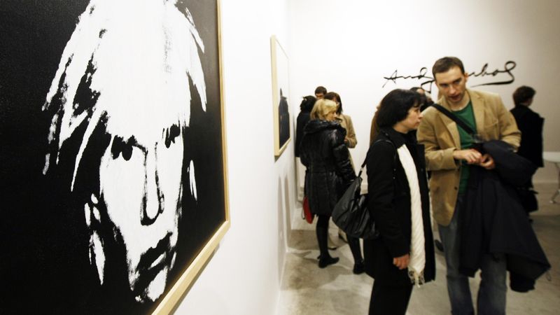 Výstava Andyho Warhola v galerii Dvorak Sec Contemporary v Praze