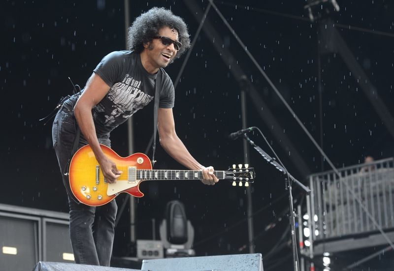 Zpěvák a kytarista William DuVall ze skupiny Alice In Chains, která vystoupila v Praze na hudebním festivalu Aerodrome.