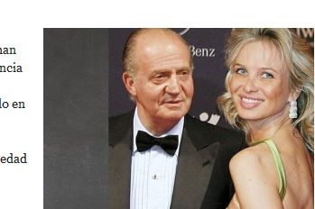 Španělský král Juan Carlos s princeznou Corrinou zu Sayn Wittgenstein