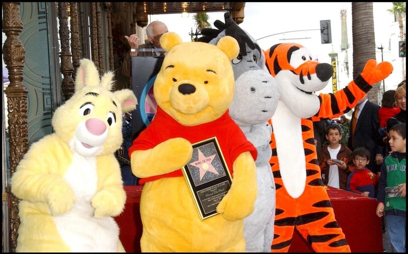 Medvídek Pú získal i svou hvězdu na Chodníku slávy v Hollywoodu.