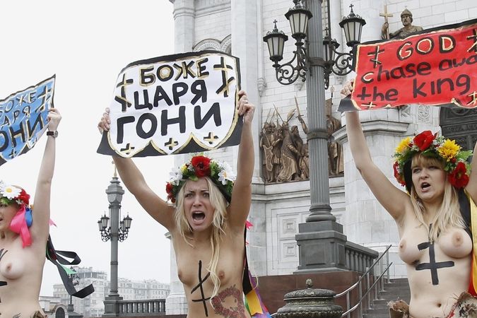Aktivistky hnutí Femen