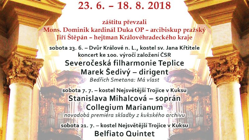 Hudební léto Kuks na úvod nabídne Mou vlast v podání Severočeské filharmonie Teplice.