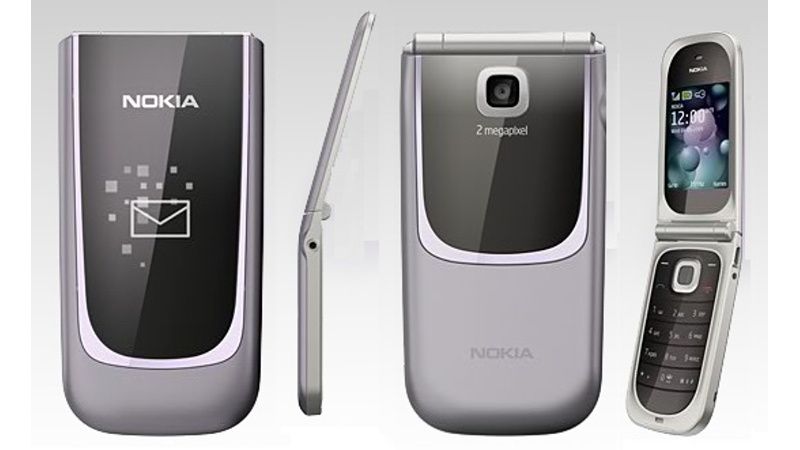 Nokia 7020 - šedivá verze ze všech stran.