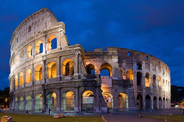 Římské koloseum - jedna z nejimpozantnějších staveb Evropy.