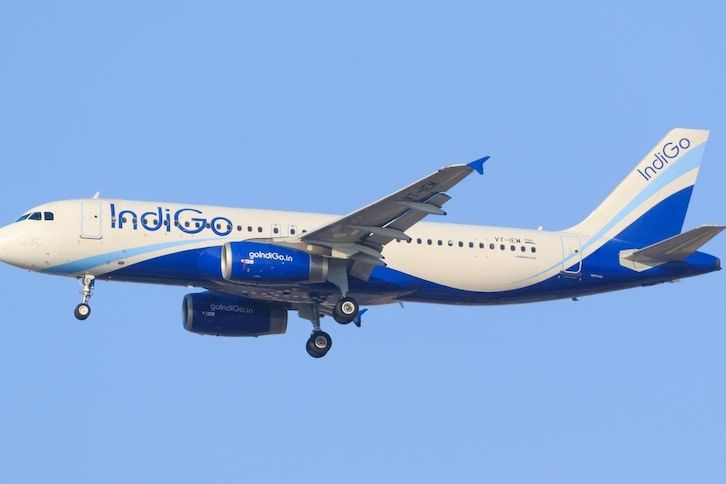 Letadlo společnosti IndiGo (ilustrační foto)