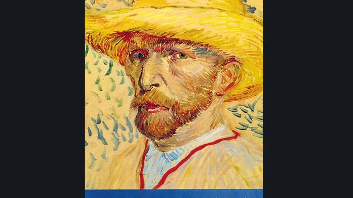 Autoportrét Vincenta van Gogha z roku 1889, kdy mu bylo šestatřicet let (výřez). 