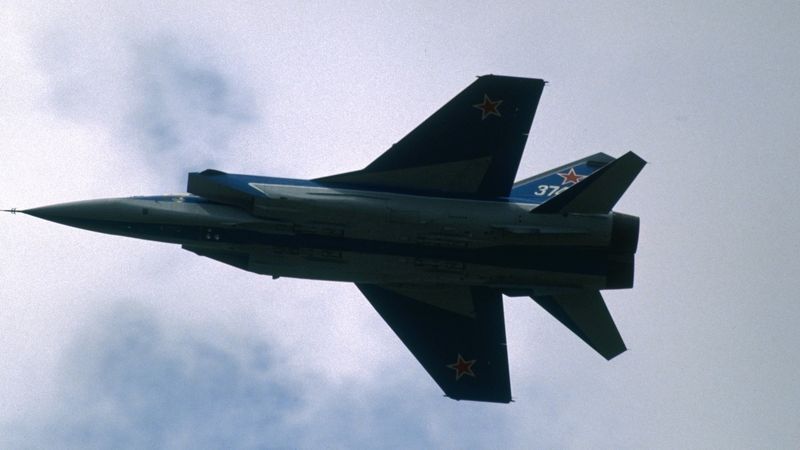 Stíhačka MiG-31 ruského vojenského letectva