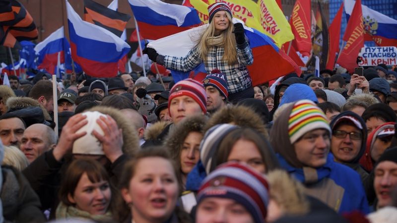 Oslavy na Rudém náměstí v Moskvě