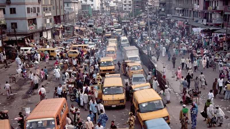 Tržiště v Lagosu
