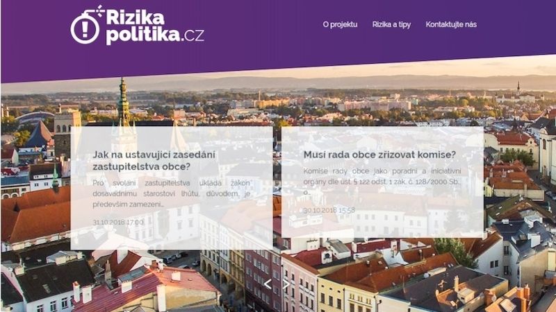 Web Rizikapolitika.cz