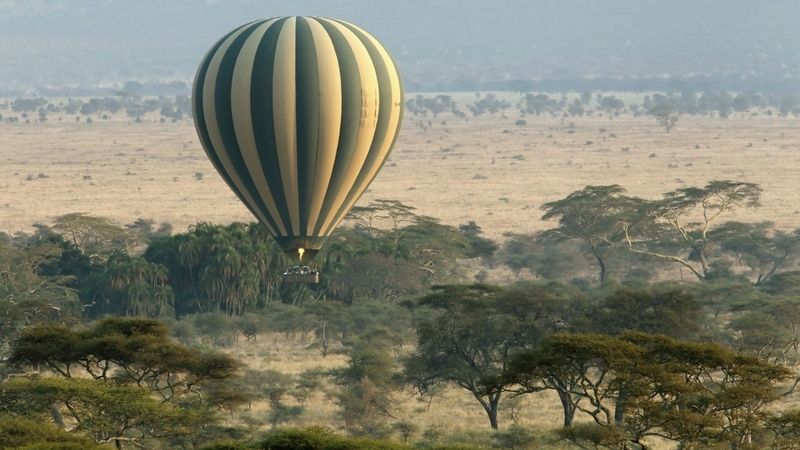 Národní pak Serengeti v Tanzánii - výprava v horkovzdušném balónu