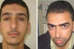 Zleva Marván Kavasmá (29) a Amar abú Ísá (32), kteří podle izraelské bezpečnostní služby Šin Bet unesli tři izraelské studenty