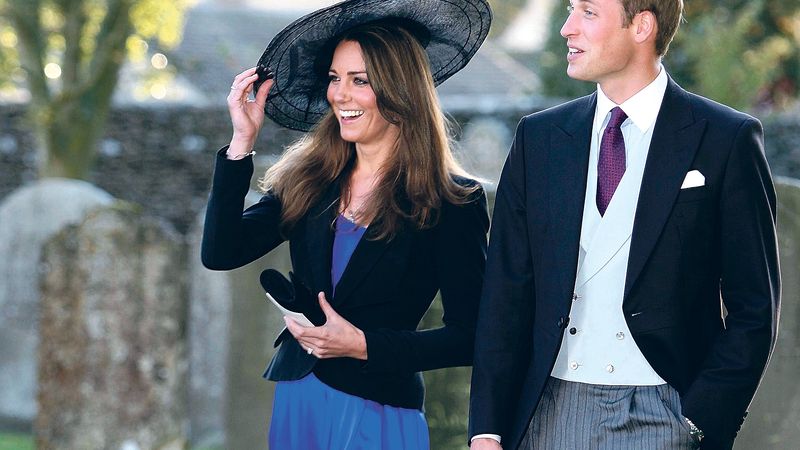 Princ William a Kate Middletonová na svatbě jednoho ze společných přátel