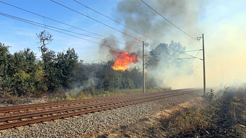 Foto z místa požáru.