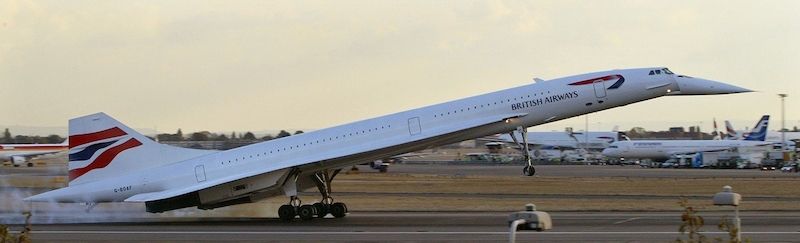 Concorde, první a zatím jediný nadzvukový dopravní letoun, který byl v linkovém provozu.