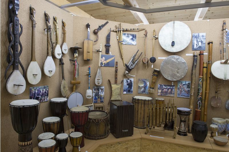 Ve sbírce je zastoupena celá škála hudebních nástrojů z různých koutů světa.