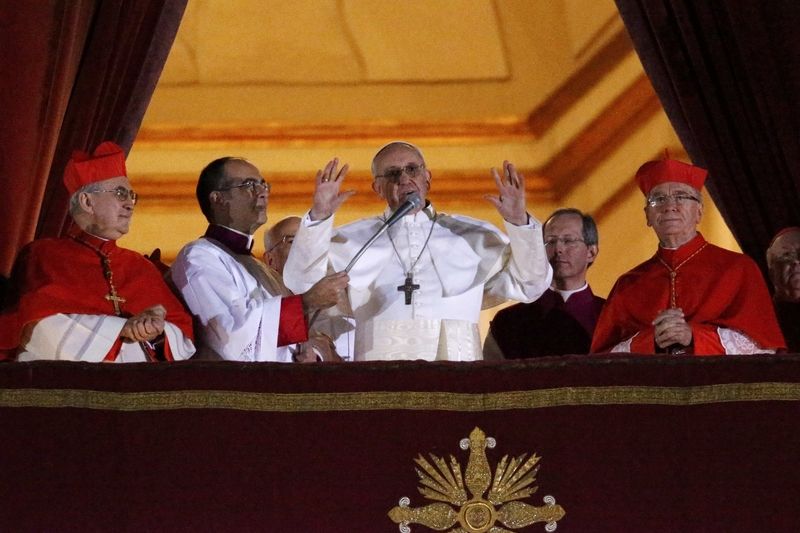 Nově zvolený papež František 