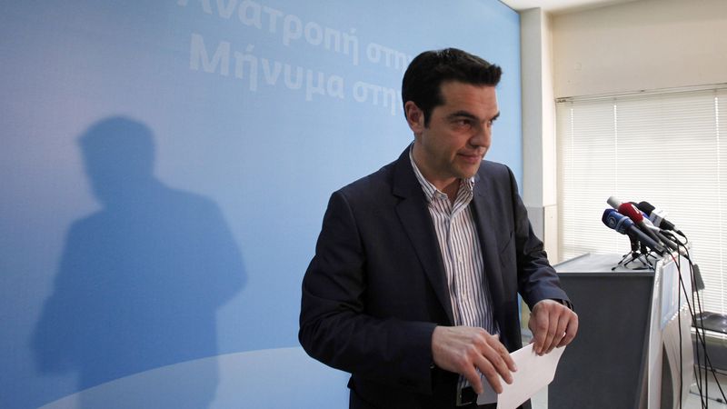 Šéf Koalice radikální levice (SYRIZA)  Alexis Tsipras