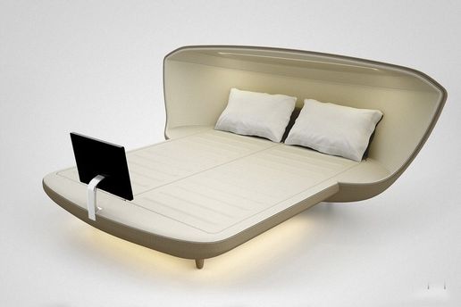 Návrh postele budoucnosti nazvaný Sleeping Tomorrow.