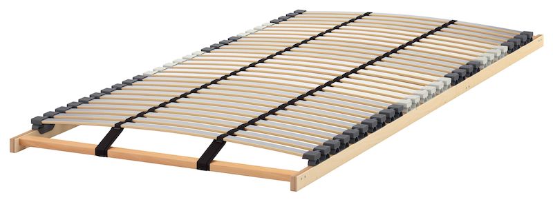 Dvacet osm lamel z lepeného březového dřeva se přizpůsobí váze těla a zvyšuje pružnost matrace. Cena 850 Kč/80 x 200 cm.