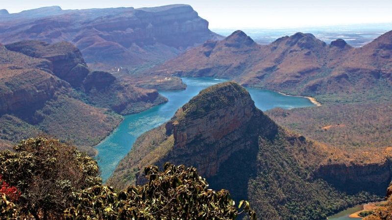 Pohled na Blyde Canyon v Jižní Africe.