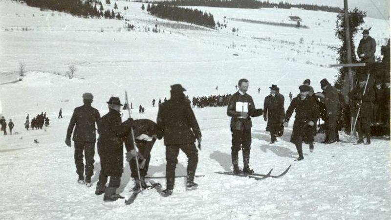 Lyžařské závody na počátku 20. století