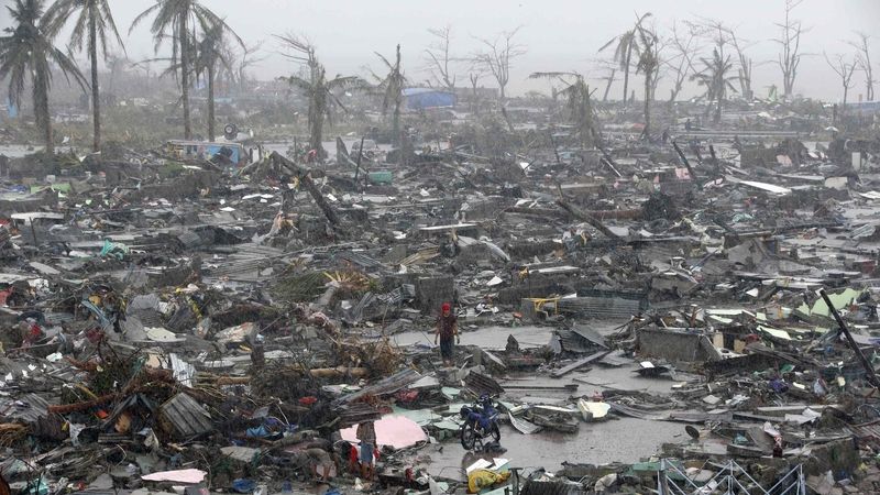 Tajfun Haiyan za sebou nechal pusto a prázdno.