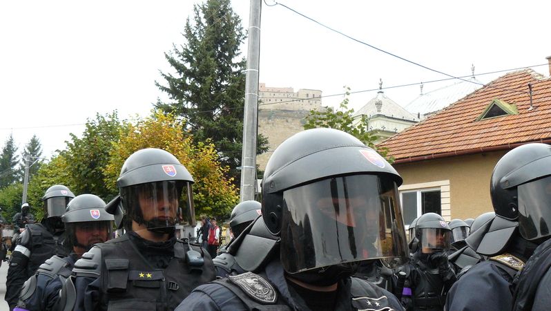 Zásahová jednotka slovenské policie. Archivní snímek