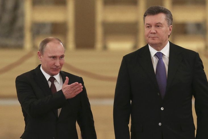 Ruský prezident Vladimír Putin s ukrajinským protějškem Viktorem Janukovyčem