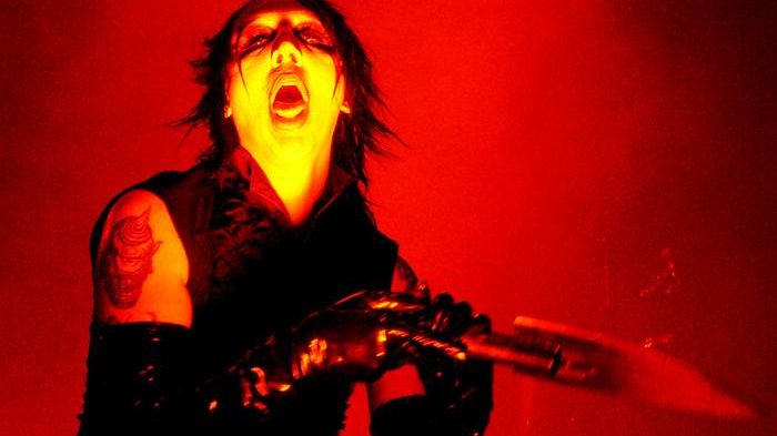 Marilyn Manson na koncertě v Praze