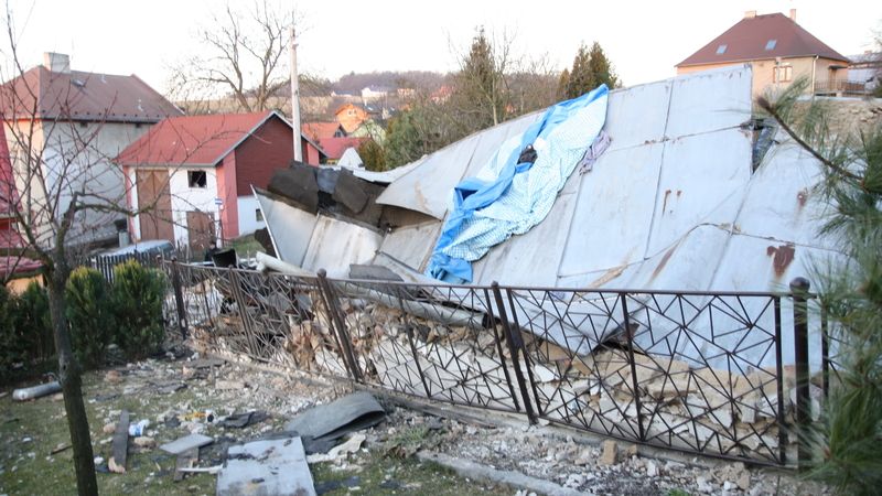 Výbuch domu v Ostravě