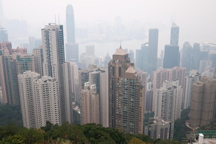 Pohled na Hongkong. Ilustrační foto
