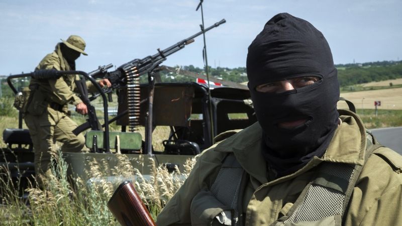 Ukrajinští separatisté na hlídce