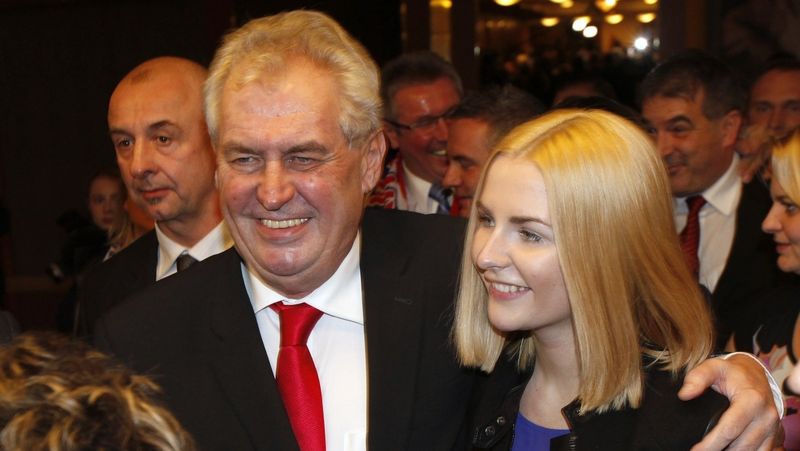 Miloš Zeman s dcerou Kateřinou.