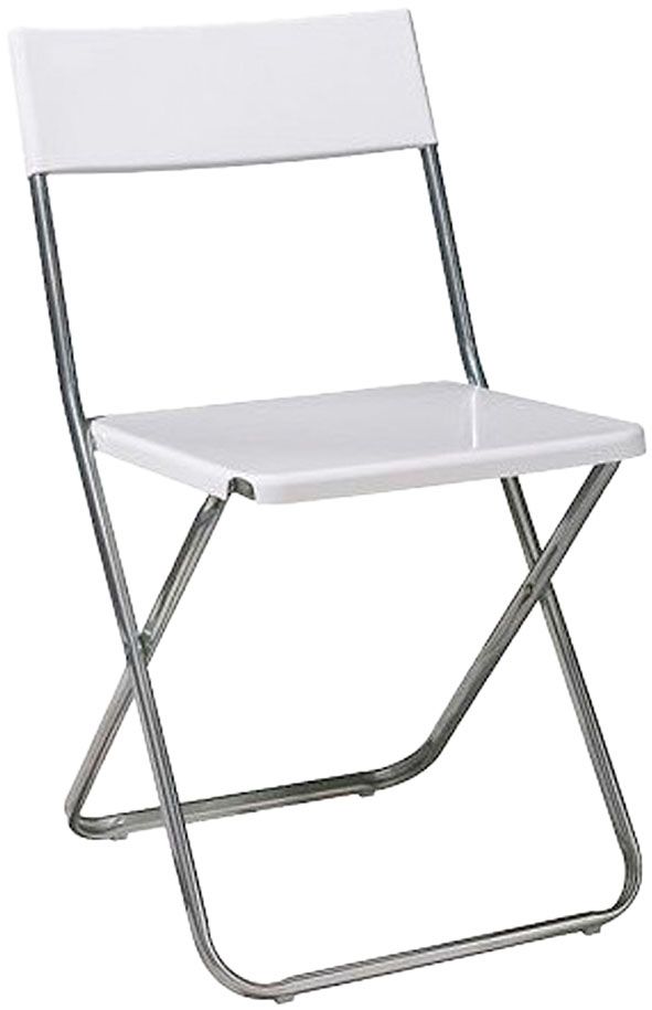 Skládací židle Jeff - šířka 42 cm, hloubka 49 cm, výška 78 cm. Cena od 149 Kč.