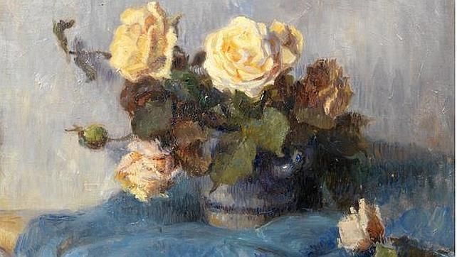 Obraz francouzského malíře Paula Gauguina Bouquet de Roses. 