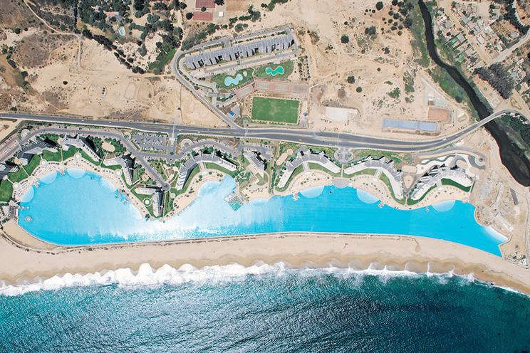 Takhle vypadá největší bazén světa z ptačí perspektivy.