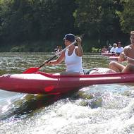 Vodáci na oblíbené Berounce