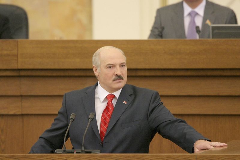 Běloruský prezident Alexandr Lukašenko v parlamentu
