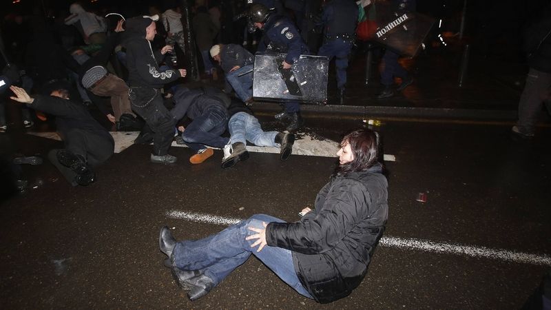 Proti demonstrantům v Bulharsku zasáhla policie