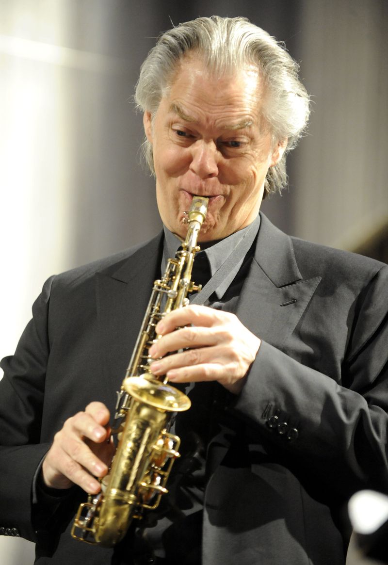 Jazzový saxofonista Jan Garbarek vystoupil 19. září s vokálním kvartetem Hilliard Ensemble a zahájil 15. ročník hudebního festivalu Struny podzimu. Snímek je ze zkoušky před koncertem. 