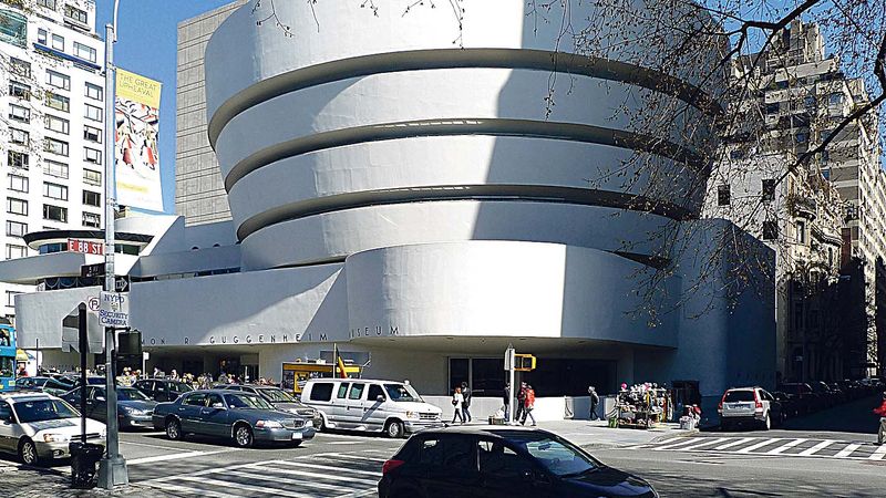 Velká spirála v New Yorku, nejslavnější výstavní prostor Muzea Solomona R. Guggenheima